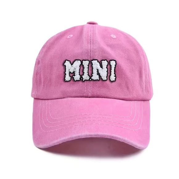 Girls "Mama Mini" Baseball Cap Parent-child Baseball Cap Causal Accessories - Picture 3 of 4